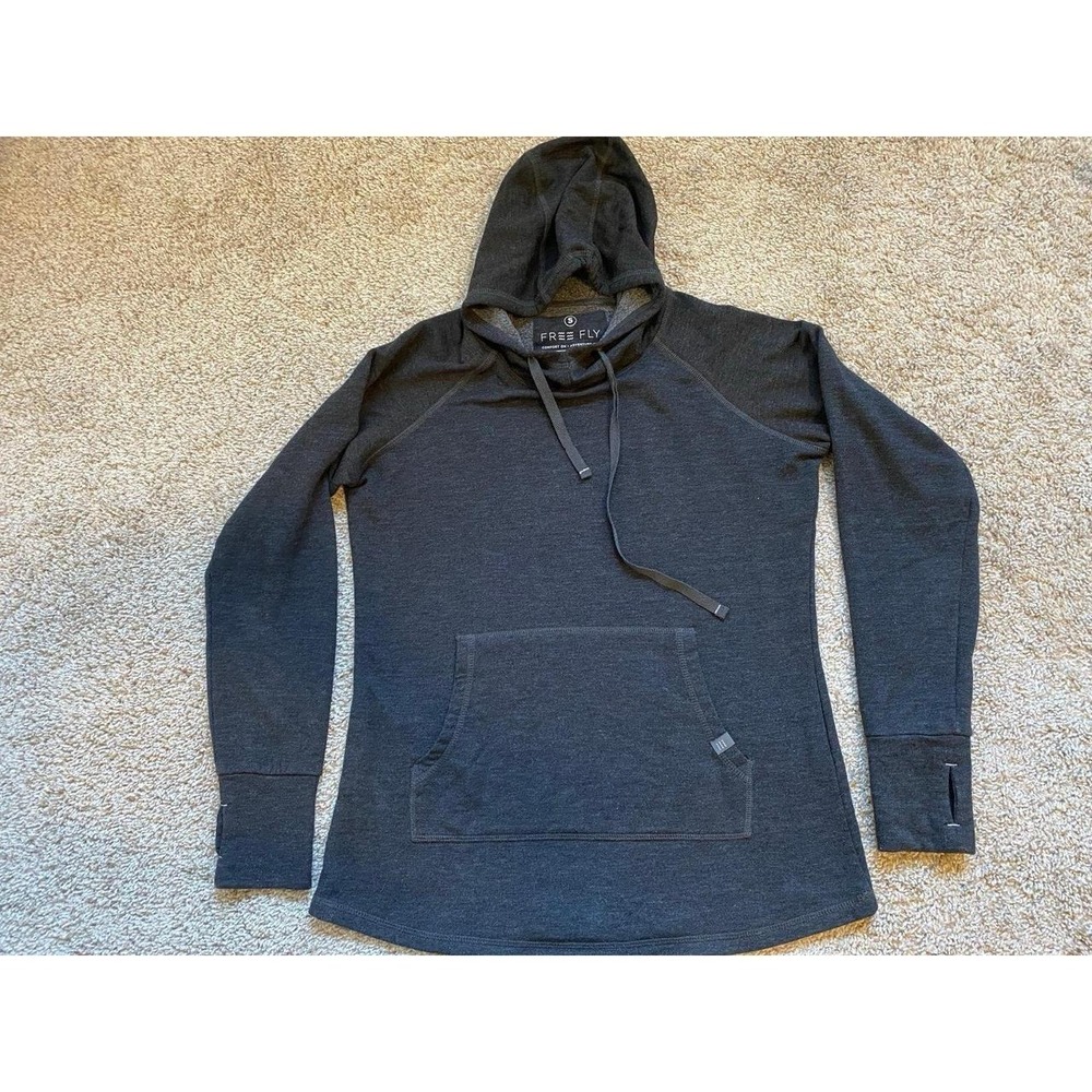 Free Fly Sweatshirt Comfort On Adventure Out Bamboo Hoodie Small Pullover s47